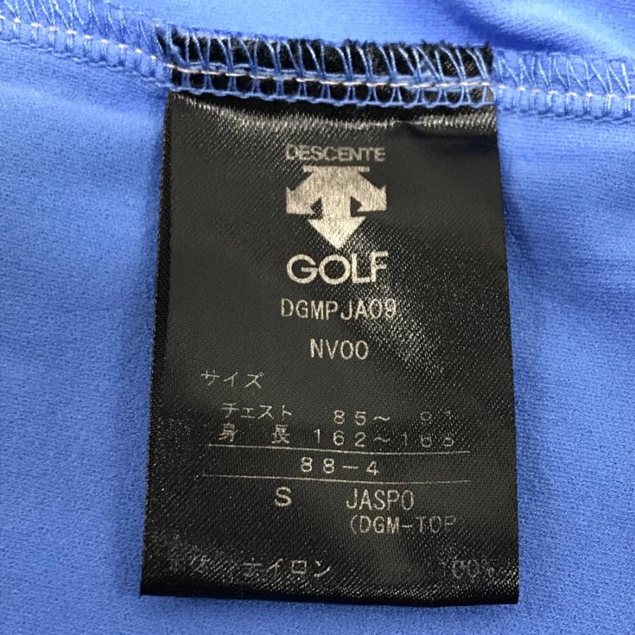 DESCENTE GOLF デサントゴルフ 半袖ポロシャツ ネイビー系 S