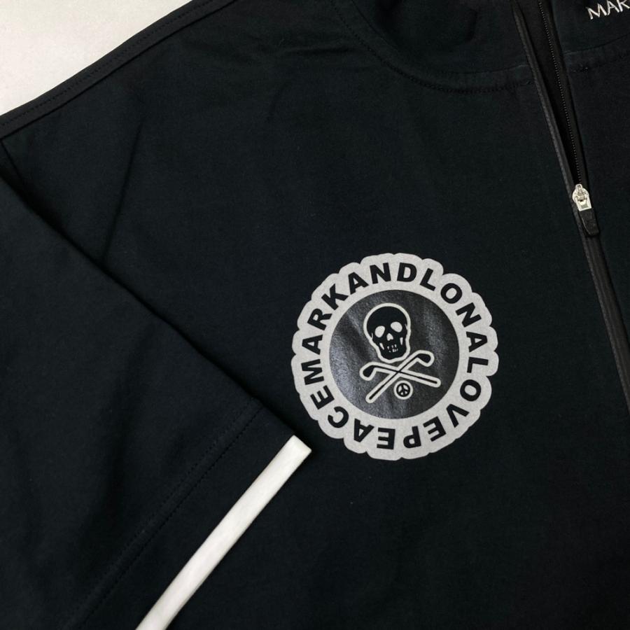 MARK&LONA ゴルフウェア ハーフジップ 半袖シャツ 【M】ブラック MARK&LONA ゴルフウェア ハーフジップ 半袖シャツ 【M】ブラック