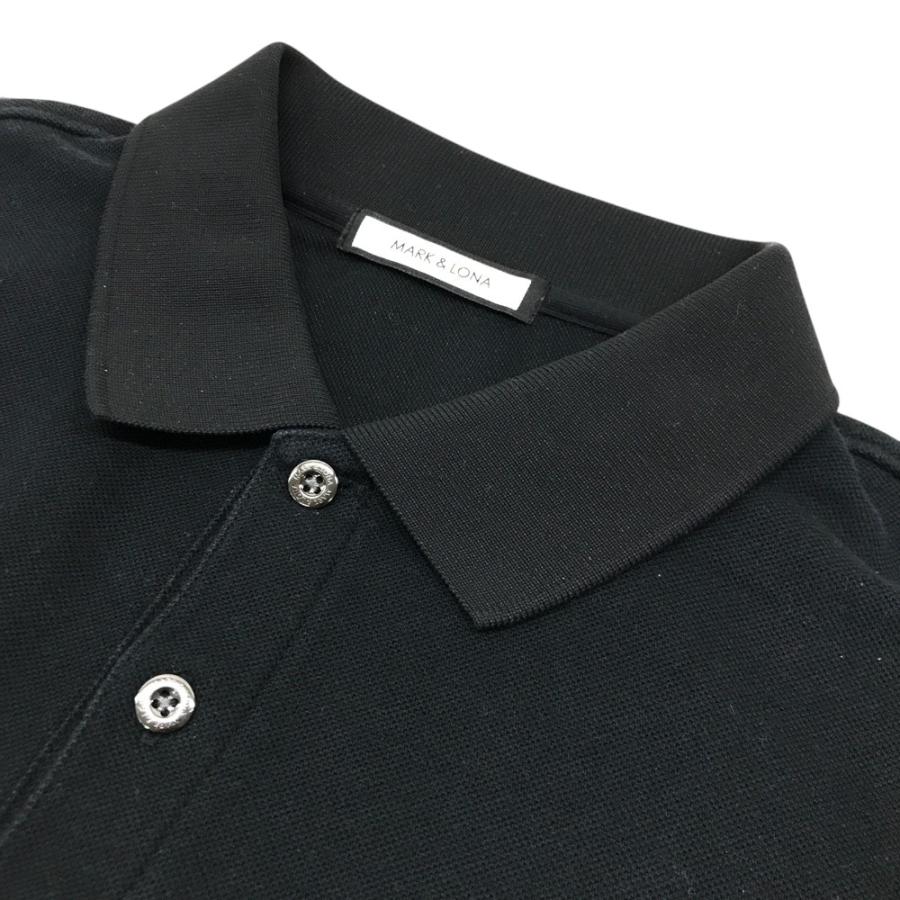 マークアンドロナ　ポロシャツ　黒　M 半袖　ゴルフウェア MARK&LONA(マークアンドロナ) ポロシャツ｜中古ゴルフウェア通販