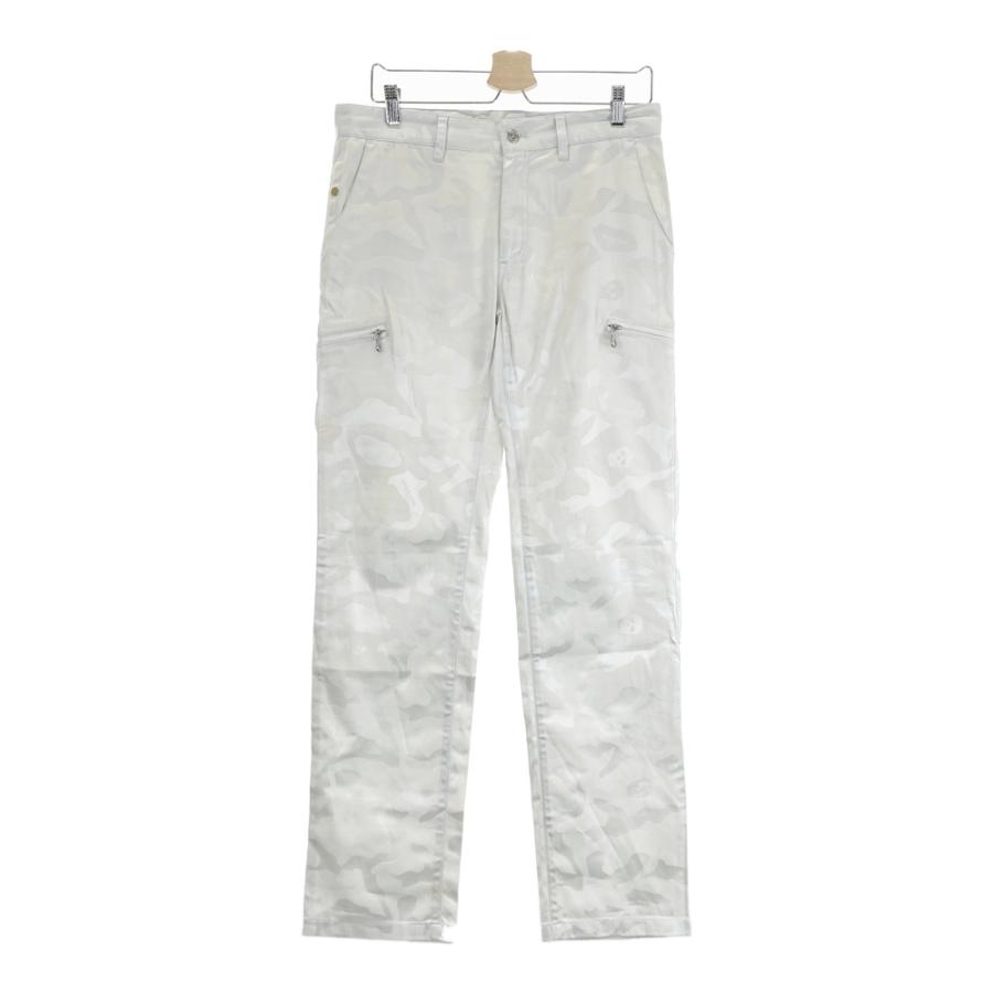 MARK&LONA カモフラ ストレッチパンツ スカル GOLF 白 M MARK&LONA マークアンドロナ ストレッチパンツ カモフラ 迷彩