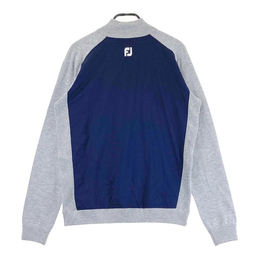 FootJoy フットジョイ ハーフジップニットジャケット 裏地付き ウール混 FOOT JOY フットジョイ ウール混 ハーフジップ ニットセーター