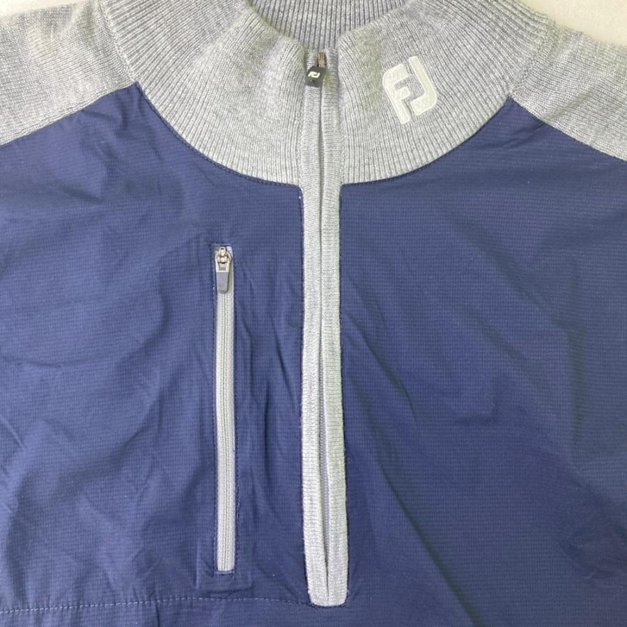 FOOT JOY フットジョイ ウール混 ハーフジップ ニットセーター