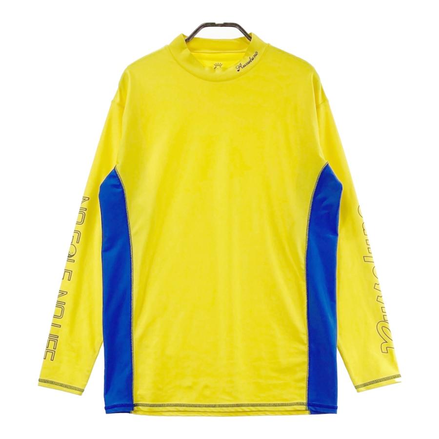 RUSSELUNO ラッセルノ ハイネック 長袖Tシャツ イエロー系 XL ゴルフ