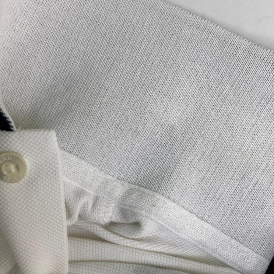 ○★新品未使用　PEARLY GATES　ロゴプリントポロシャツ　4　ホワイト PEARLY GATES パーリーゲイツ ロゴプリント 半袖ポロシャツ