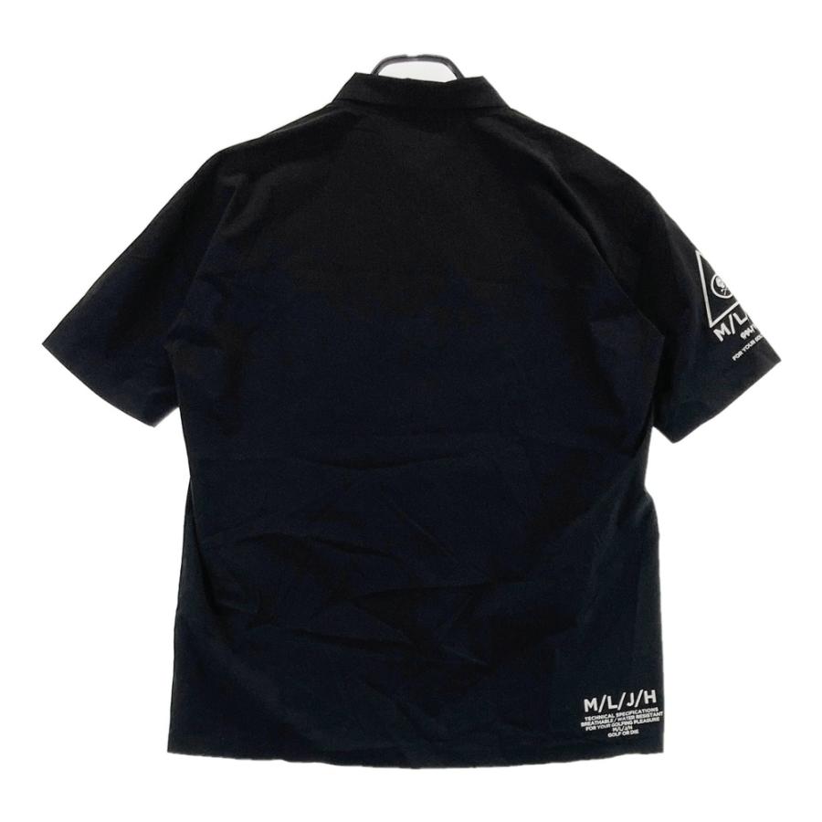 MARK&LONA マークアンドロナ　黒 ポロシャツ 半袖　ブラック　L 48 MARK&LONA マークアンドロナ 黒 ポロシャツ 半袖 ブラック L 48