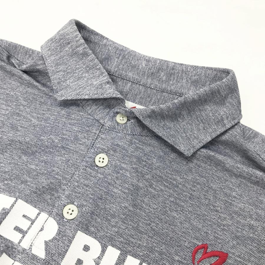 ○★新品未使用　マスターバニーエディション　ロゴ総柄　長袖ポロシャツ　2　茶系 MASTER BUNNY EDITION マスターバニーエディション 長袖