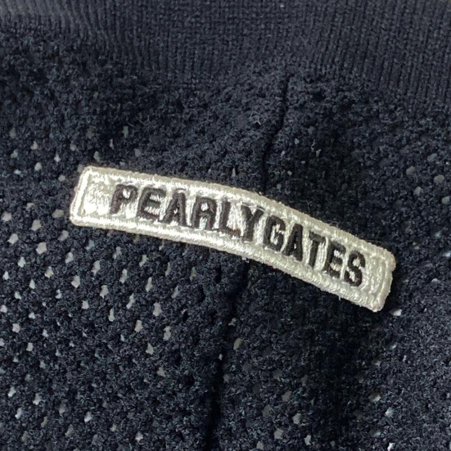 PEARLY GATES パーリーゲイツ メッシュ 長袖ニットジャケット ブラック