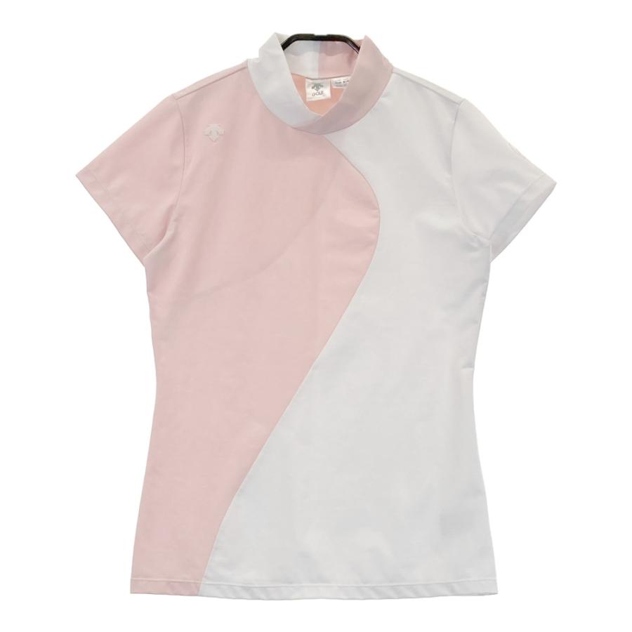 ◽️DESCENTE GOLF モックネック半袖シャツ ピンクベージュ　S DESCENTE GOLF - 2025 SS COLLECTION | GOSSIP GOLF