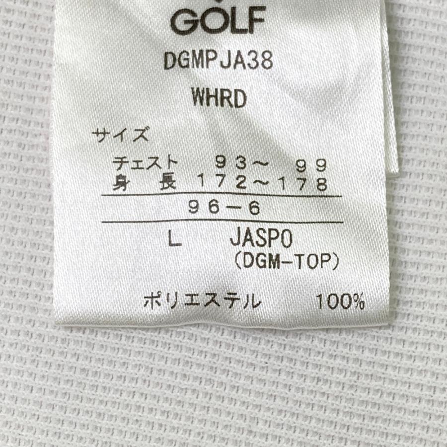 DESCENTE GOLF デサントゴルフ 半袖ポロシャツ 斜めストライプ柄