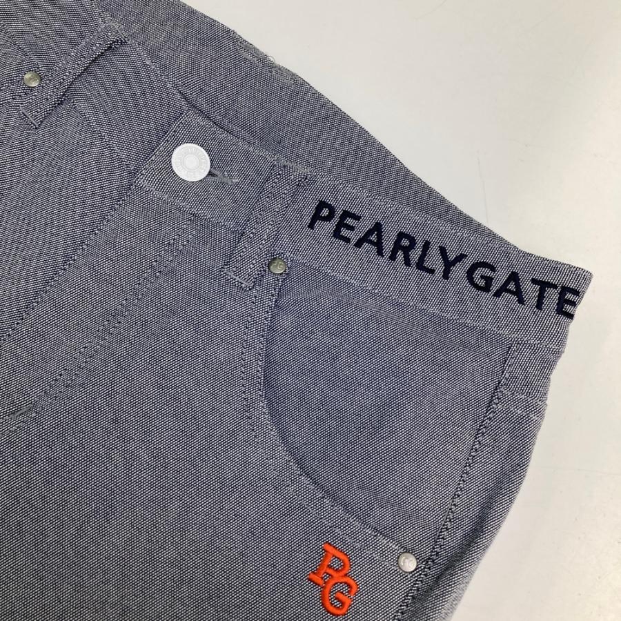 PEARLY GATES ネイビー ゴルフウェア レディース PEARLY GATES パーリーゲイツ パンツ ネイビー ロゴ刺繍