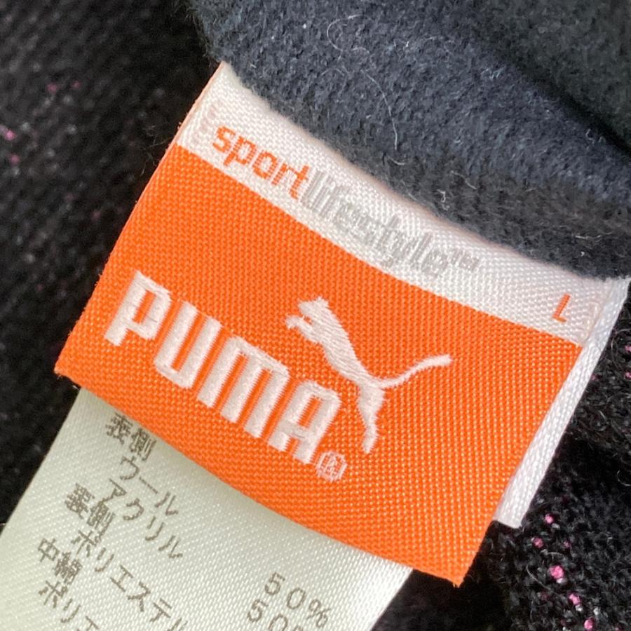 PUMA GOLF プーマゴルフ リバーシブル 中綿 ジップベスト 千鳥柄