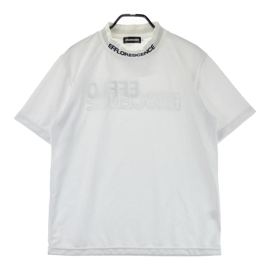EFFLORESCENCE モックネック　ホワイト　L 新品未使用 EFFLORESCENCE エフロレッセンス モックネック半袖Tシャツ ホワイト系