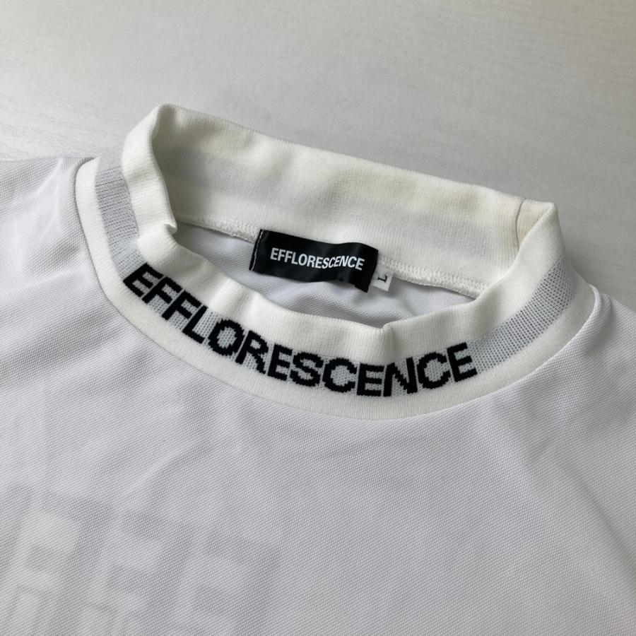 EFFLORESCENCE モックネック　ホワイト　L 新品未使用 EFFLORESCENCE エフロレッセンス モックネック半袖Tシャツ ホワイト系