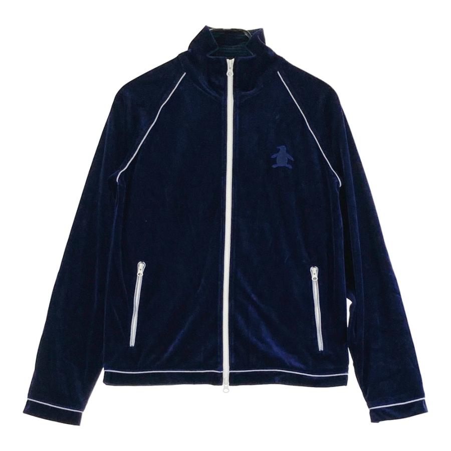 未使用 マンシングウェア ジップアップ ジャケット ブルゾン ネイビー M Munsingwear（マンシングウェア） ベロアジップジャケット ネイビー系