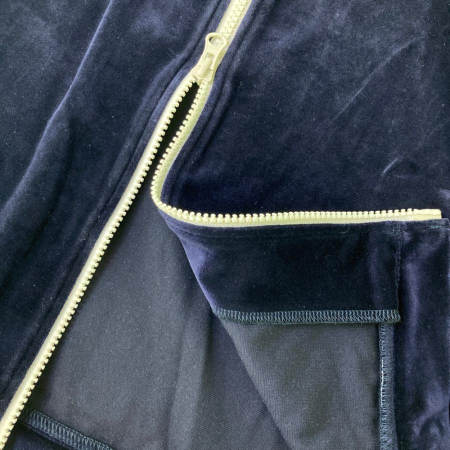 未使用 マンシングウェア ジップアップ ジャケット ブルゾン ネイビー M Munsingwear（マンシングウェア） ベロアジップジャケット ネイビー系