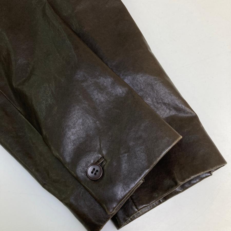 theory セオリー レザー テーラードジャケット 羊革 ブラウン系 S