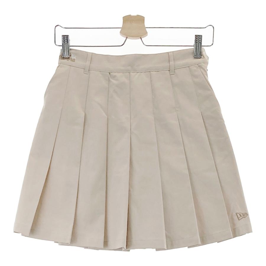 NEW ERA ニューエラ インナー付き プリーツスカート ベージュ系 MEDIUM