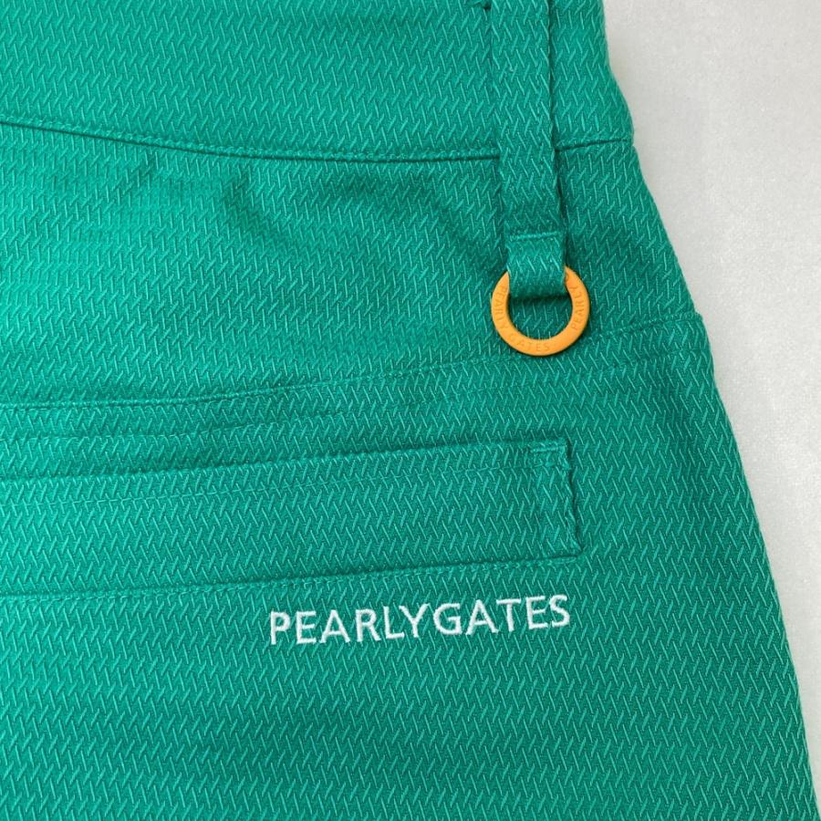 PEARLY GATES パーリーゲイツ 2025年モデル コットン混 スカート 総柄 グリーン系 1 ゴルフウェア レディース_3