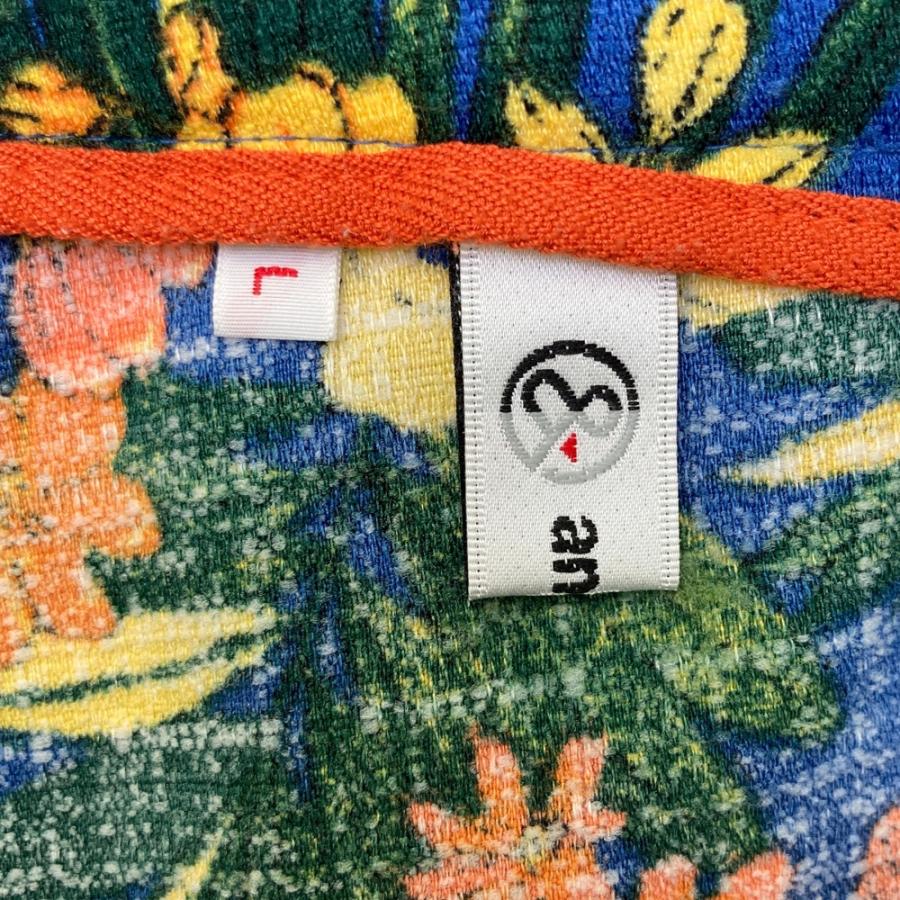 and per se（アンパスィ） ショートパンツ ボタニカル柄 グリーン系 L