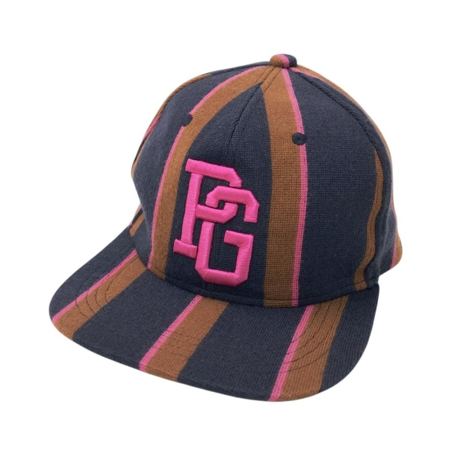 PEARLY GATES パーリーゲイツ ウール フラット キャップ ストライプ柄