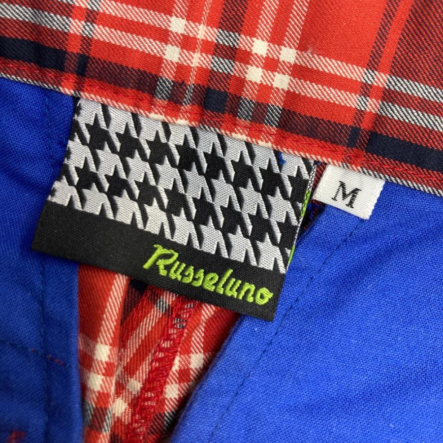 新品】RUSSELUNO ラッセルノ ロングパンツ スパンコール チェック柄
