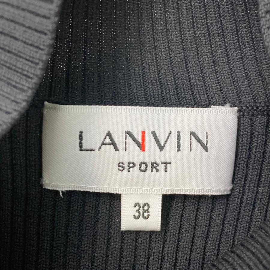 LANVIN SPORT ブラック モックネック LANVIN SPORT 公式 ランバン スポール WEB限定 モックネック長袖