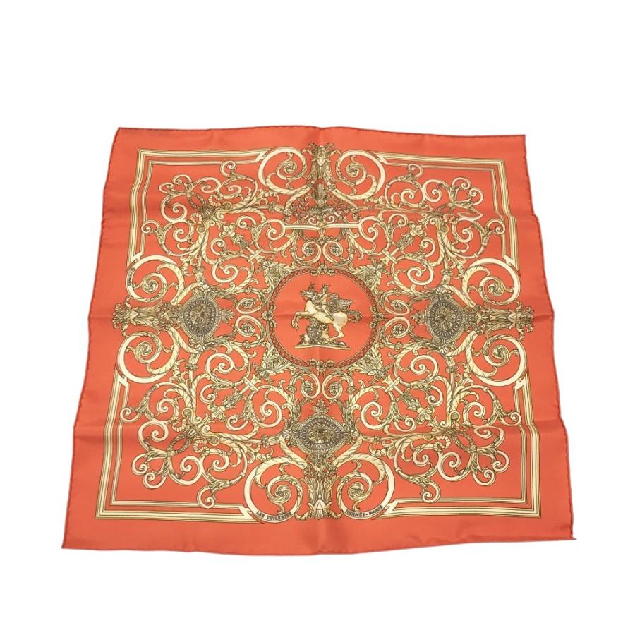 HERMES エルメス スカーフ プチカレ チュイルリー公園 美品】HERMES