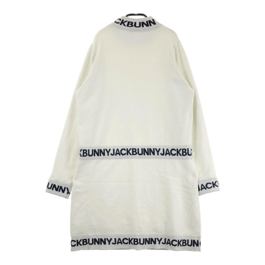 JACK BUNNY ジャックバニー 裏地付き長袖ニットワンピース ホワイト系