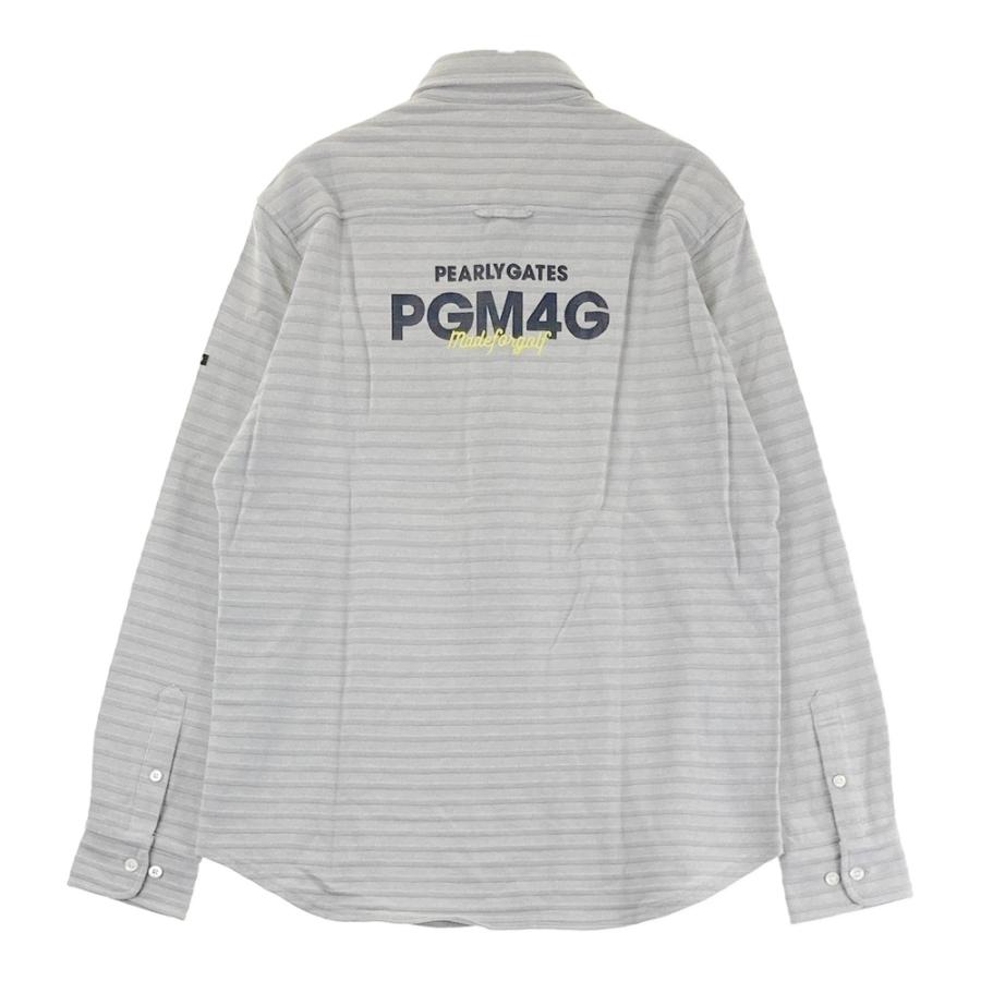 PEARLY GATES パーリーゲイツ 長袖ポロシャツ ボタンダウン グレー系 5