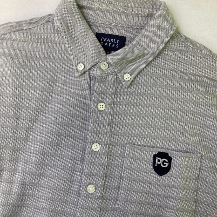PEARLY GATES パーリーゲイツ 長袖ポロシャツ ボタンダウン グレー系 5