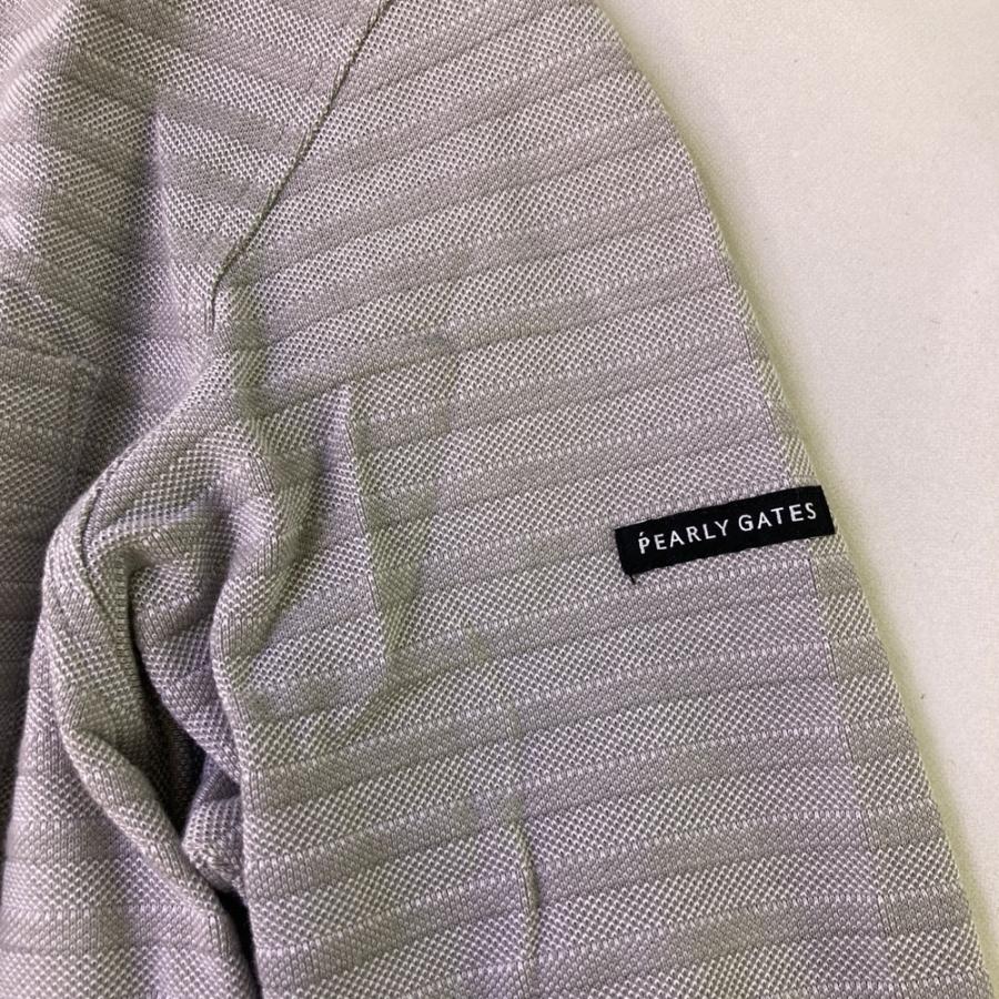 PEARLY GATES パーリーゲイツ 長袖ポロシャツ ボタンダウン グレー系 5