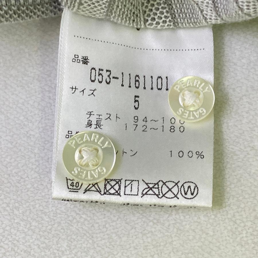 PEARLY GATES パーリーゲイツ 長袖ポロシャツ ボタンダウン グレー系 5