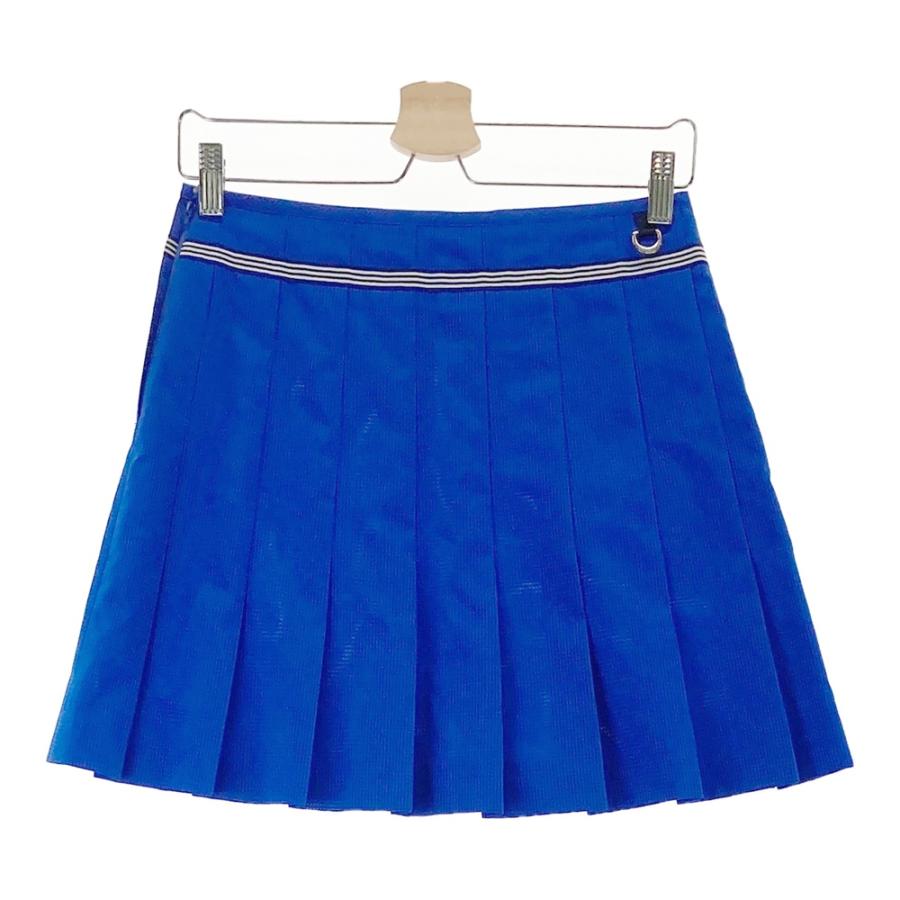 ランバンスポール　ブルー柄プリーツスカート LANVIN SPORT ランバン スポール プリーツスカート ブルー系 36