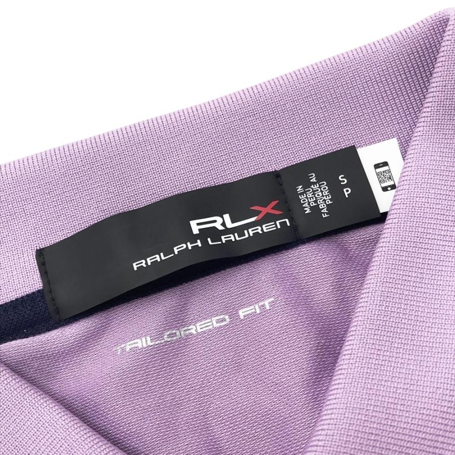 RLX ラルフローレン 半袖ポロシャツ パープル系 S ゴルフウェア