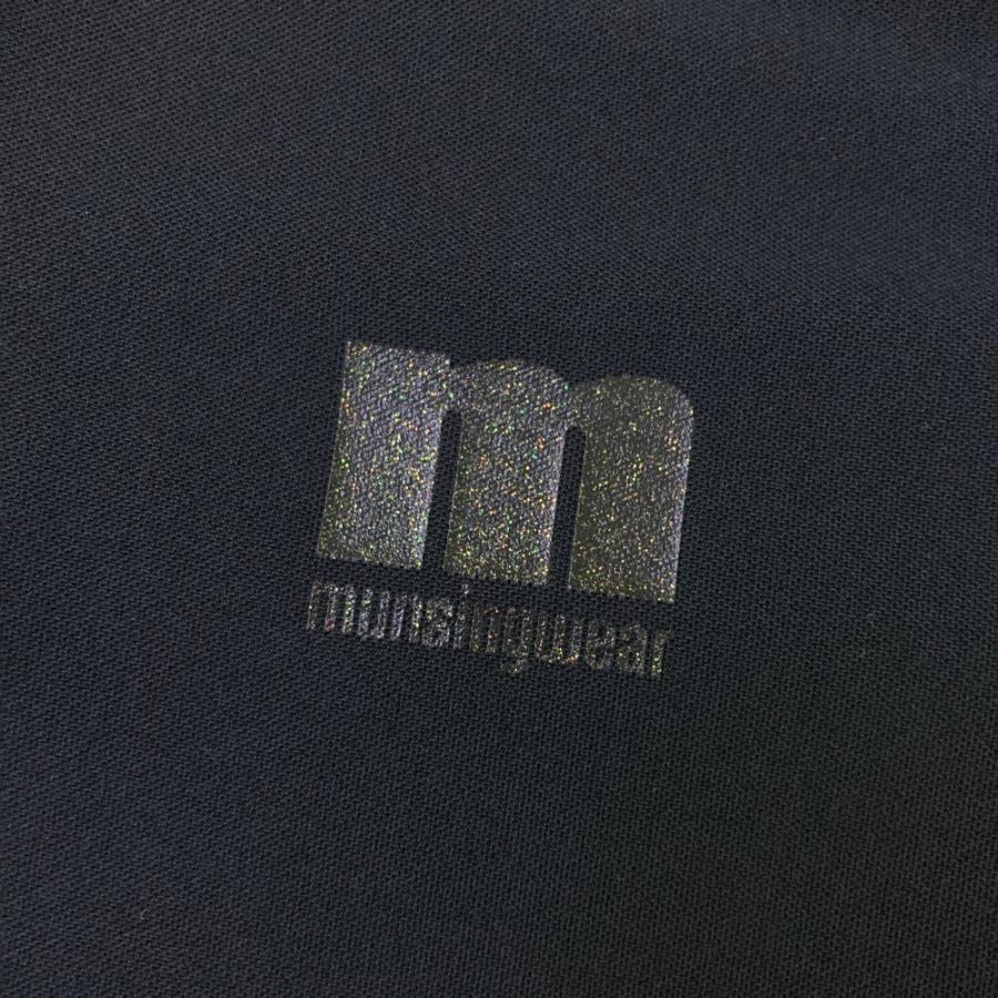 MUNSING WEAR マンシングウェア ハイネック 半袖ワンピース ブラック系