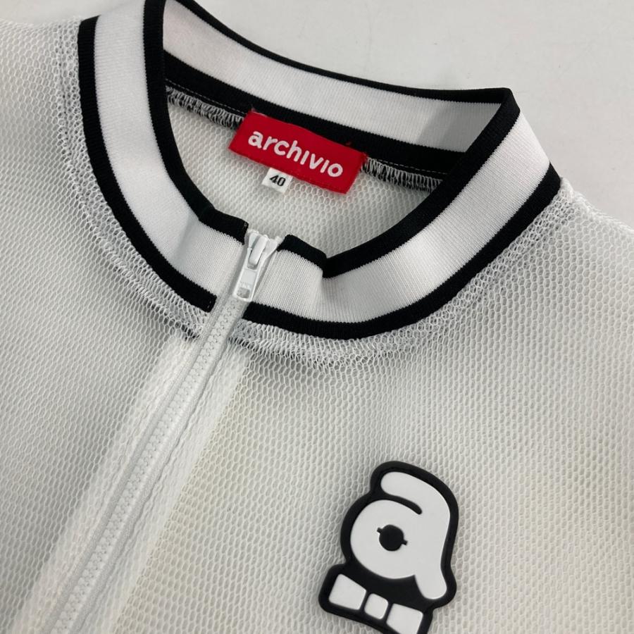 archivio アルチビオ メッシュ　ジャケット　ロゴ　ゴルフ　レディース ARCHIVIO アルチビオ 2023年モデル メッシュ ジップジャケット