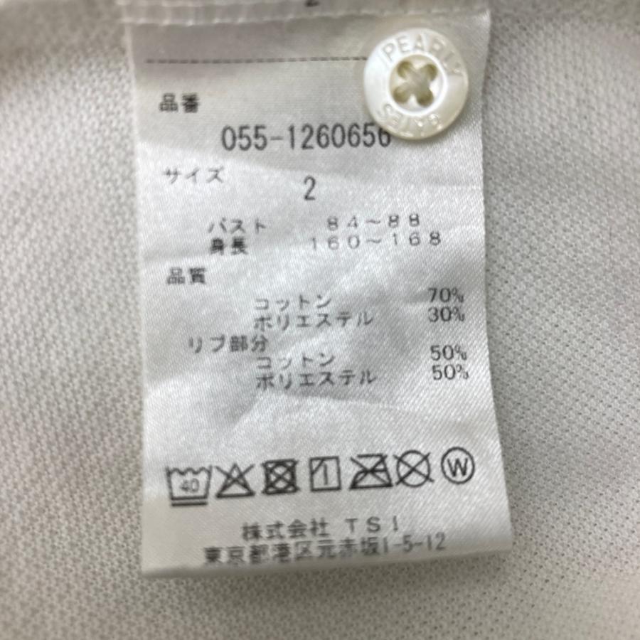 PEARLY GATES パーリーゲイツ 半袖ポロシャツ ロゴ ホワイト系 2