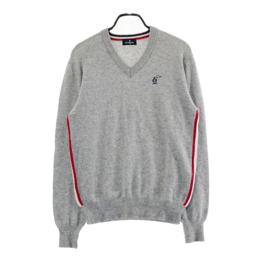 美品】Munsingwear カシミアニット グレー ゴルフ SG4320 MUNSING WEAR