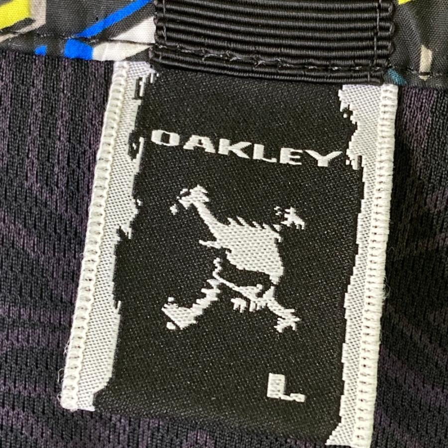 OAKLEY（オークリー） 長袖 ジップジャケット 総柄 ブラック系 L