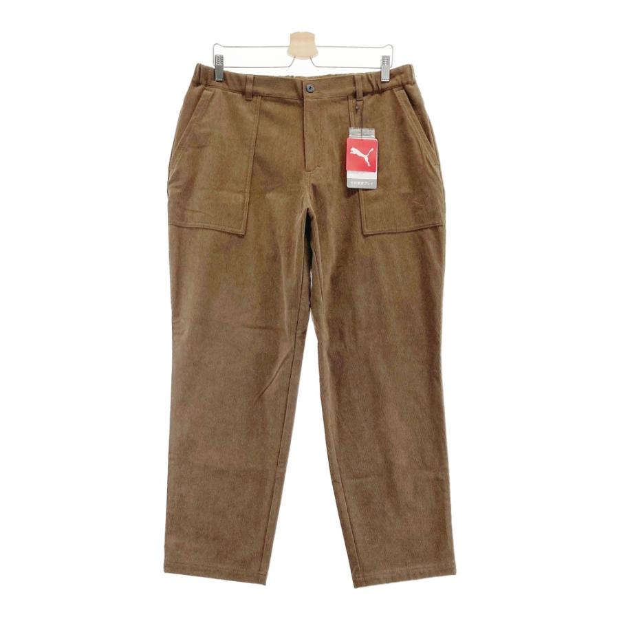 PUMA メンズ　ゴルフパンツ　コーデュロイ 新品】PUMA GOLF プーマゴルフ コーデュロイパンツ ブラウン系 XXL