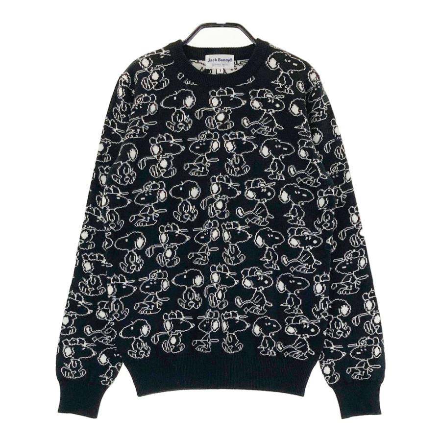 JACK BUNNY ジャックバニー ×PEANUTS ニットセーター スヌーピー 総柄