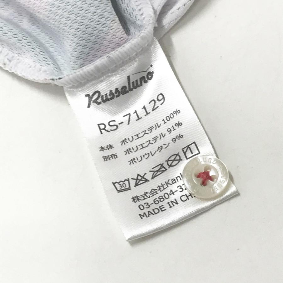 RUSSELUNO ラッセルノ 半袖ポロシャツ 総柄 ピンク系 6 ゴルフウェア