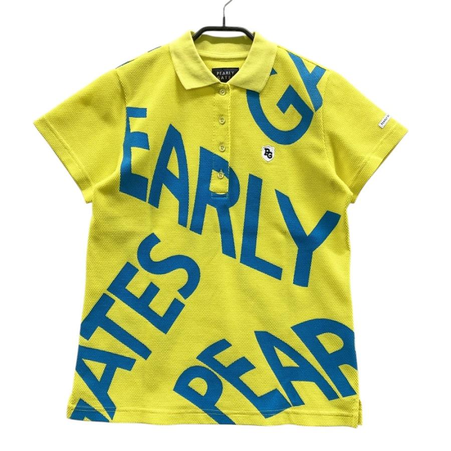サイズ：1 PEARLY GATES パーリーゲイツ  半袖ポロシャツ  イエロー系 [240101536819] ゴルフウェア レディース ストスト PEARLY GATES（パーリーゲイツ） 半袖ポロシャツ イエロー系 1 ゴルフ