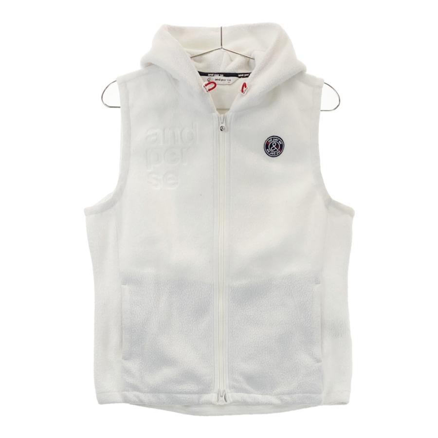 サイズ：M AND PER SE アンパスィ ジップベスト ホワイト系