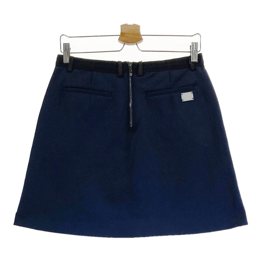 ランバンスポール　スカート　40 LANVIN SPORT ロゴプリントフレアスカート（総丈40cm