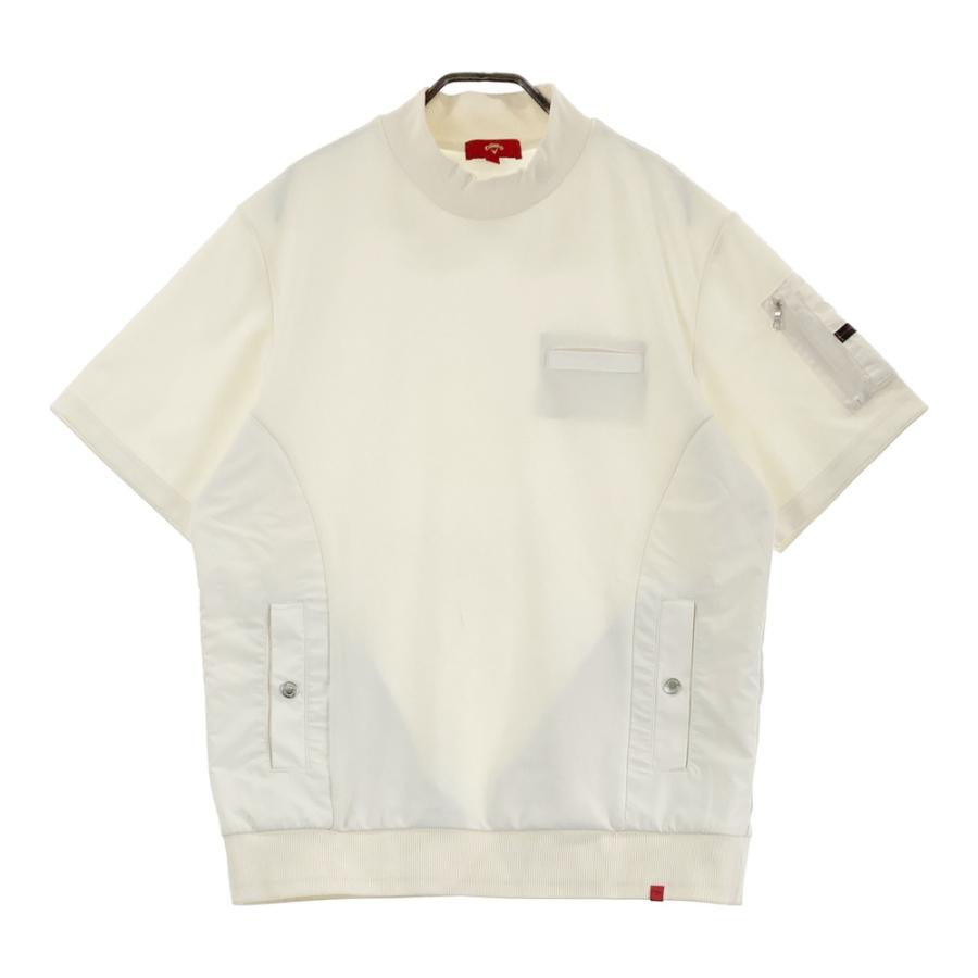 キャロウェイ　レッドレーベル　ブルゾン　ジャケット Callaway（キャロウェイ） レッドレーベル ニットブルゾン ブルー×白