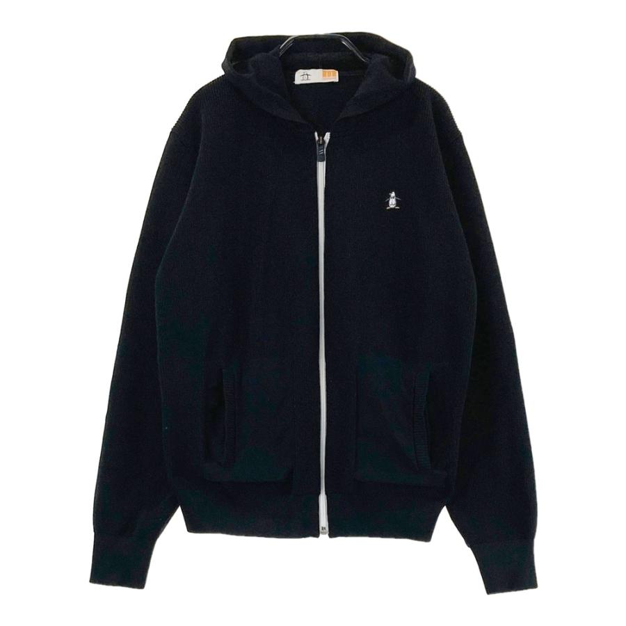 MUNSING WEAR マンシングウェア ニット ジップパーカー ブラック系 LL
