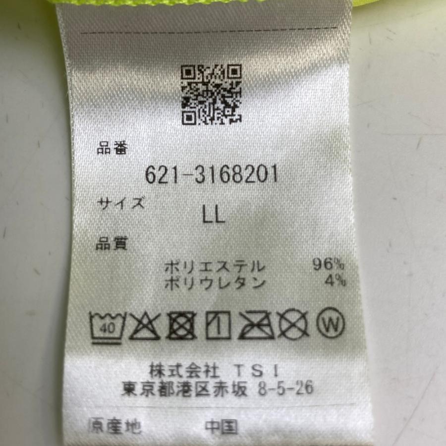 新品【ピン】長袖モックネックシャツ　23年モデル　LLサイズ　イエロー　メンズ 新品【ピン】長袖モックネックシャツ 23年モデル LLサイズ
