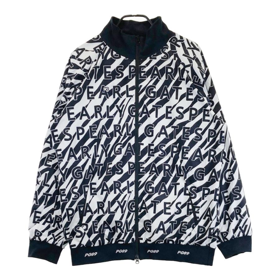 PEARLY GATES パーリーゲイツ 蓄熱 ジップジャケット ゼブラ ロゴ総柄