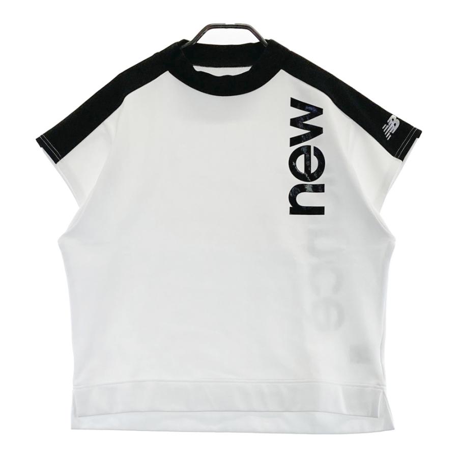 NEW BALANCE GOLF ニューバランス モックネック半袖Tシャツ ホワイト系